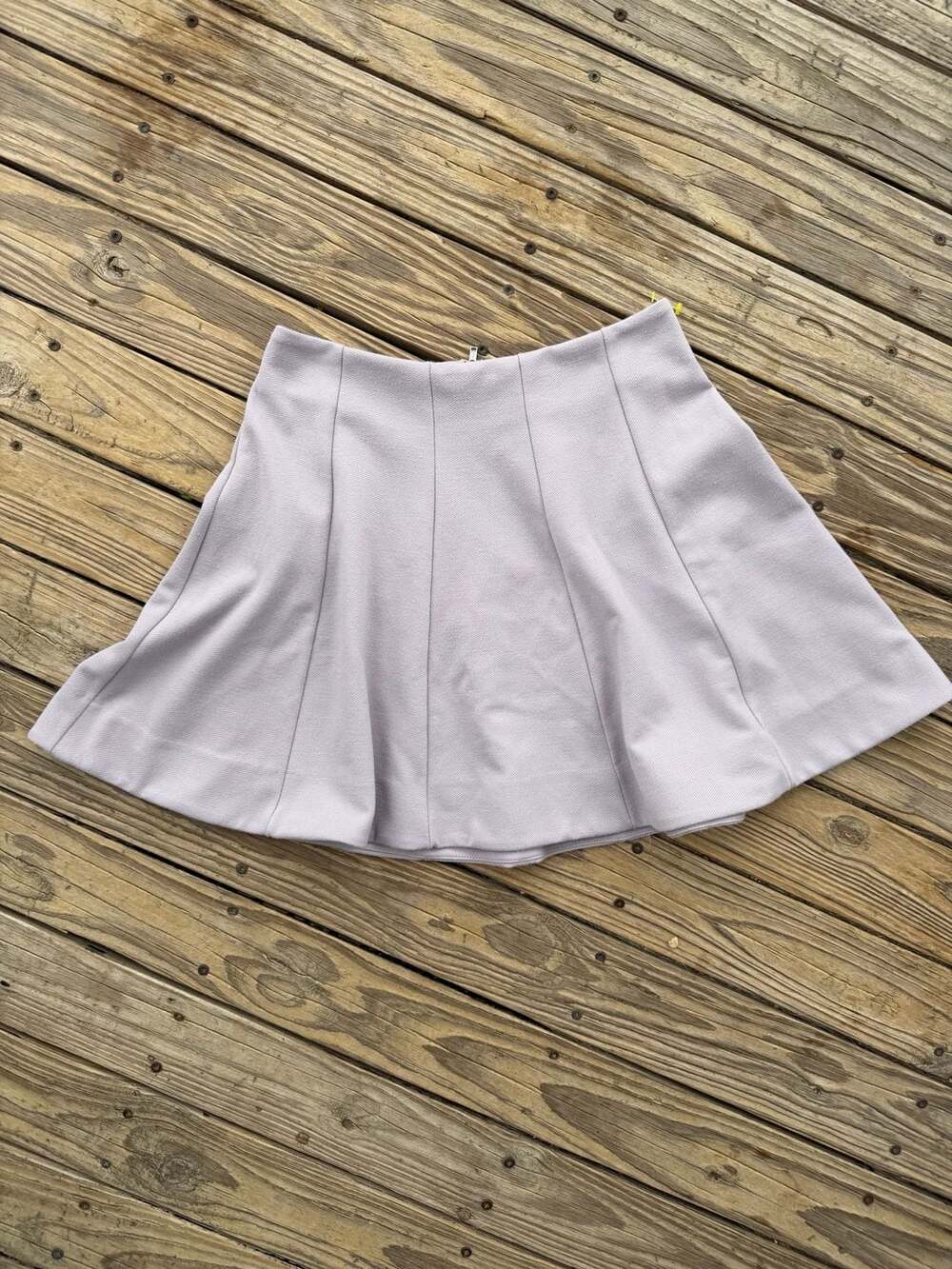 Kimchi Blue Lavender Seamed Circle Skating Mini Skirt